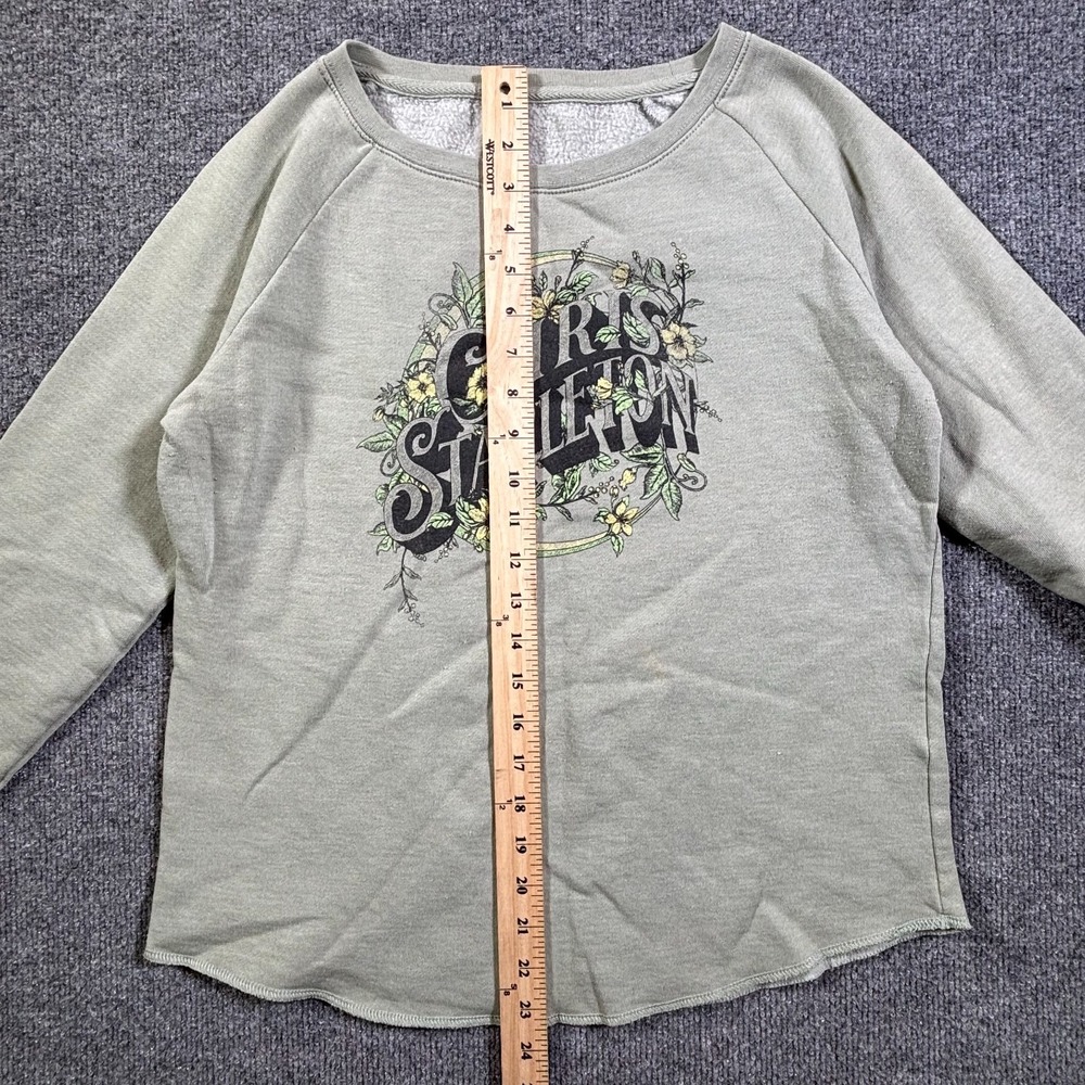 Independent Trading Chris Stapleton Sweatshirt Womens S Green Pullover PRM2000C - Picture 3 of 13